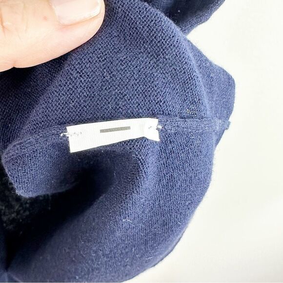 J. Crew Dotted Short Sleeve Sweater Knit Top Navy Polka Dot Crew Small - Picture 6 of 11